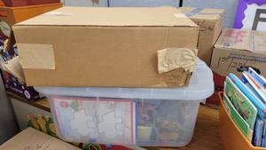 lot 9927 image: 3 Storage Containers of Toy Cars, Toy Dinasaurs, and More