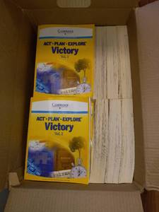 lot 9952 image: Box of Cambridge Education ACT Prep Textbooks