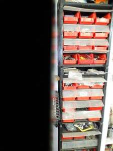 lot 1018 image: Multiple Stacked Organizers w Contents