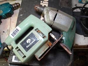lot 1145 image: Electric Jig Saw and Drill