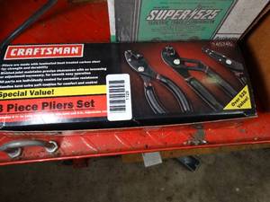 lot 1129 image: Partial Box of Craftsman Tools