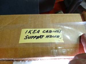 lot 1130 image: Ikea Cabinet Support Hardware