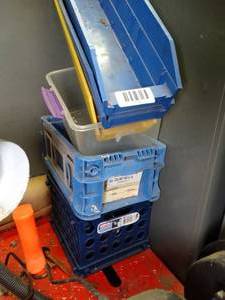 lot 1136 image: Plastic Parts Holders