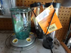 lot 1229 image: Lot of 4 Bird Feeders