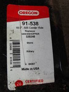 lot 1279 image: Oregon 91-538  Grasshopper 18 Blade Lot