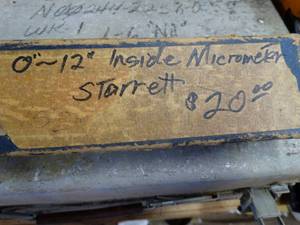 lot 1278 image: Starrett Inside Micrometer