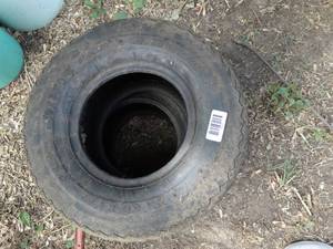 lot 1419 image: 2 Small Mower Tires