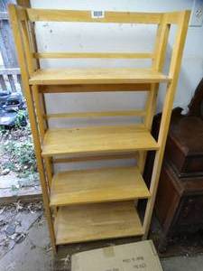 lot 1344 image: Really Cool Folding Wood Shelves