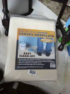 lot 1368 image: New Canvas Drop Cloth