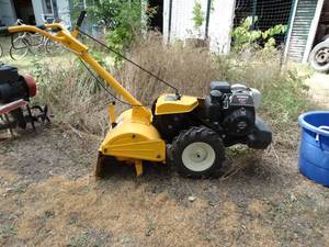 lot 1435 image: High Quality Cub Cadet Rear Tine Yard Cultivator w Honda 190GC