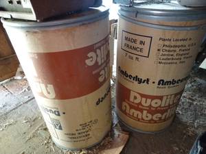 lot 1481 image: 3 Large Cardboard Barrels