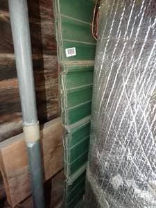 lot 1492 image: Approx 8 Green Metal Roofing 12-14Ft Long
