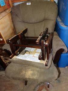 lot 1511 image: Gliding Chair and Foot Rest