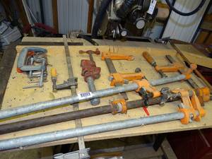 lot 1566 image: Variety of clamps ONLY