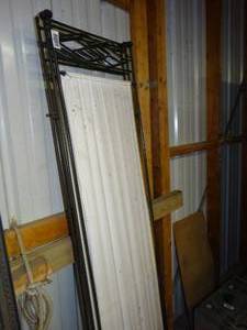 lot 1562 image: Metal and Cloth Room Divider