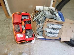 lot 1577 image: Several Joist Metal Hangers and Straps