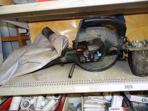 lot 1584 image: gas Leaf Blower and Misc