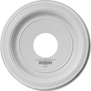 lot 2385 image: Ekena Millwork CMP13TR Traditional Thermoformed PVC Ceiling Medallion