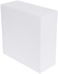 lot 2418 image: Silverlake Craft Foam Block - 10x10x4 EPS Polystyrene Squares for Crafting, Modeling, Art Projects and Floral Arrangements - Sculpting Blocks for DIY School & Home Art (Single)