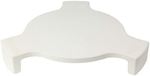 lot 3539 image: Mydracas Ceramic Heat Deflector Big Green Egg Accessories, Ceramic Pizza Stone Smoking Stone conveggtor Fit for Large Big Green Egg(L)