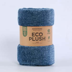 lot 3547 image: Berkshire EcoPlush Oversized Throw, 50x70, Blue