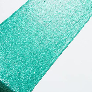 lot 3549 image: Table Runners Sequin Table Runner Dining Room Table Runner Burlap Modern Table Runner Glitz Sequin Table Runner for Party Wedding Christmas Dining Room Decor (2 Pack 14x108, Teal)