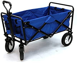 lot 7147 image: Outdoor Utility Wagon, Solid Blue