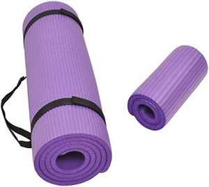 lot 7150 image: BalanceFrom GoYoga All-Purpose 12-Inch Extra Thick High Density Anti-Tear Exercise Yoga Mat and Knee Pad with Carrying Strap