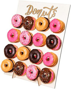 lot 7157 image: StarPack Premium Donut Wall Stand �� Reusable 16 peg Donut Stand for Party