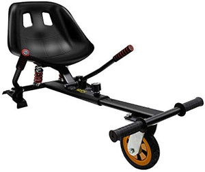 lot 7172 image: Hiboy HC-02 Hoverboard Go Kart with Rear Suspension Seat Attachment Accessory for 6.5 8 10 Hover Board Rubber Wheel