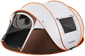 lot 8035 image: EchoSmile Camping Instant Tent,  maybe different thanstock photo did not set up bag zipper is broke