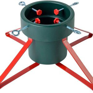 lot 8054 image: Blissun Metal Christmas Tree Stand, Adjustable Christmas Tree Holder, Xmas Tree Stand for Real Tree Fits for 2 Inch to 5.3 Inch Trunk