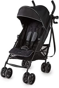 lot 8057 image: Summer 3Dlite Convenience Stroller, Matte Black �� Lightweight Umbrella Stroller with Oversized Canopy, Extra-Large Storage and Compact Fold