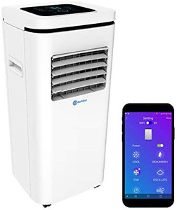 lot 8058 image: Alexa Voice-Enabled ROLLICOOL Smart Portable Air Conditioner 10,000 BTU Quiet AC Unit with Built-in Dehumidifier and Fan Modes, Mobile App and Easy Install Window Mount Kit, Keeps Rooms up to 375 sq ft, Cool and Comfortable