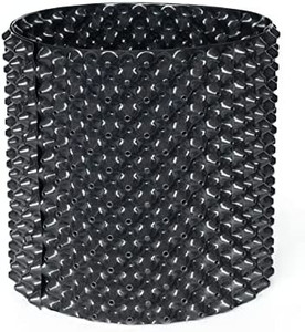 lot 8528 image: GROW-GREEN 6-Pack 5 Gallon PE Root Control Air Pruning Pot Size 30cm x30cm Diameter x Height with Big Holes First Two Row no Holes (5 Gallon, 6-Pack)