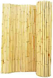 lot 8534 image: Natural Rolled Bamboo Fence
