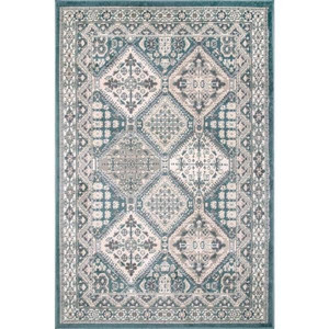 lot 8538 image: Nuloom Vintage Tile Becca Blue, 4�6