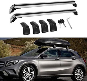 lot 9000 image: MotorFansClub Roof Rack Fit for Compatible with Mercedes Benz GLA GLA250 2014-2019 Cross Bar Crossbars Lockable Baggage Luggage Rack