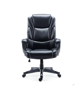 lot 9009 image: Staples Mcallum Bonded Leather Manager Chair, Black (51473)