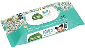 lot 9015 image: Seventh Generation Baby Wipes -64 count package (3 packs for 1 money)