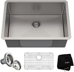 lot 9065 image: Undermount Single Bowl Kitchen Sink