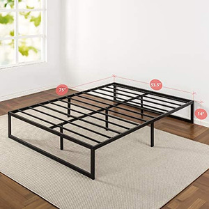 lot 9088 image: Zinus Abel 14 Inch Metal Platform Bed Frame  Mattress Foundation  No Box Spring Needed  Steel Slat Support  Easy Quick Lock Assembly, Full