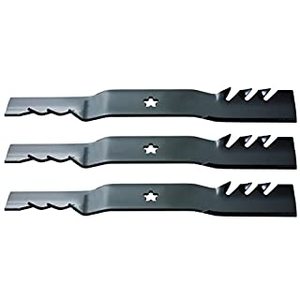 lot 9106 image: Oregon Mower Blades, 3 Pack, Gator G3 Mulching Lawnmower Replacement Blades, 18-49 Length, 54 Deck (95-605-3) (B0038FBCRE)