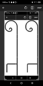 lot 9115 image: BEAU JARDIN 2 Pack Shepherd Hooks