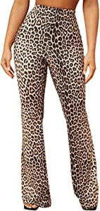 lot 9921 image: Casual Flare Bell Bottom Long Pants with tie front  see pics for design size L