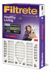 lot 5851 image: 3 PACK - Filtrete 20 x 25 x 4 Bacteria and Virus Allergen Air Filter 1550 MPR