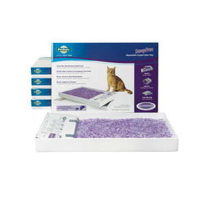 lot 5853 image: PetSafe ScoopFree Self-Cleaning Cat Litter Box Tray Refills with Lavender Non-Clumping Crystals 6-Pack