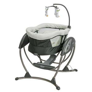 lot 5871 image: Graco DuoGlider Gliding Baby Swing, Rascal