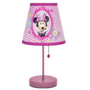 lot 5878 image: Disney Minnie Mouse Kids Room Table Lamp