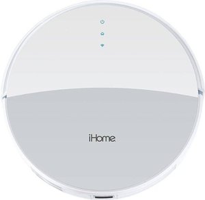 lot 6051 image: iHome - AutoVac Eclipse Wi-Fi Connected Robot Vacuum & Mop with Mapping HomeMap Navigation and HyperDrive Technology - White